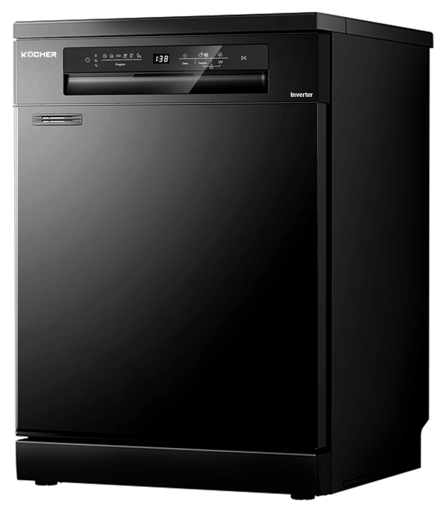 Máy rửa bát Kocher KDEU-8835BL có thiết kế sang trọng và hiện đại