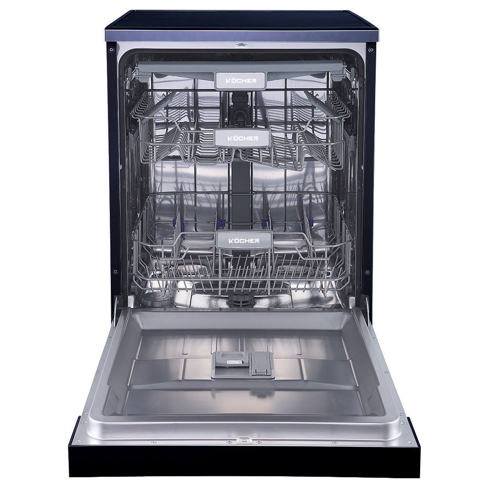 Mặt đáy của máy rửa bát Kocher KDEU-8835BL được trang bị chất liệu thép không gỉ cao cấp