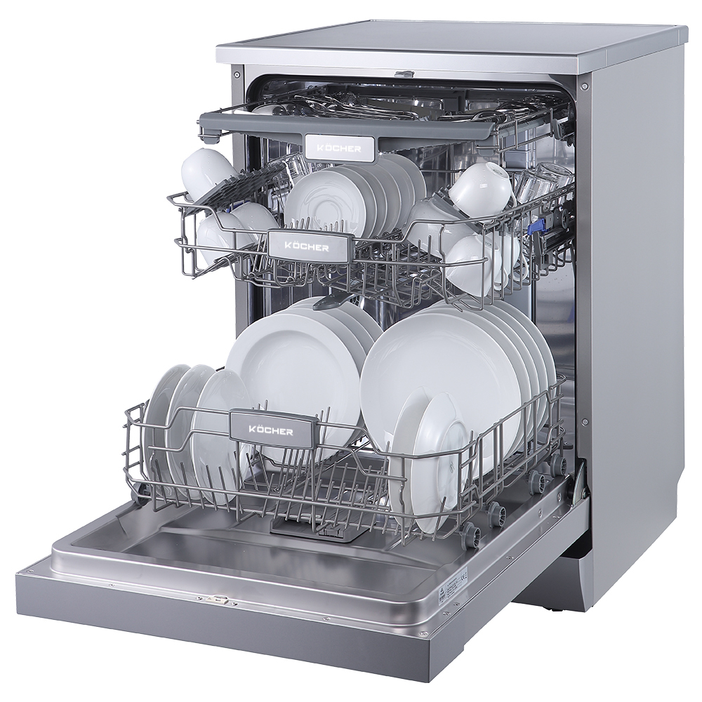 Máy rửa bát Kocher KDEU-8835SM có chế độ tự động mở cửa khi kết thúc chương trình rửa tiện lợi