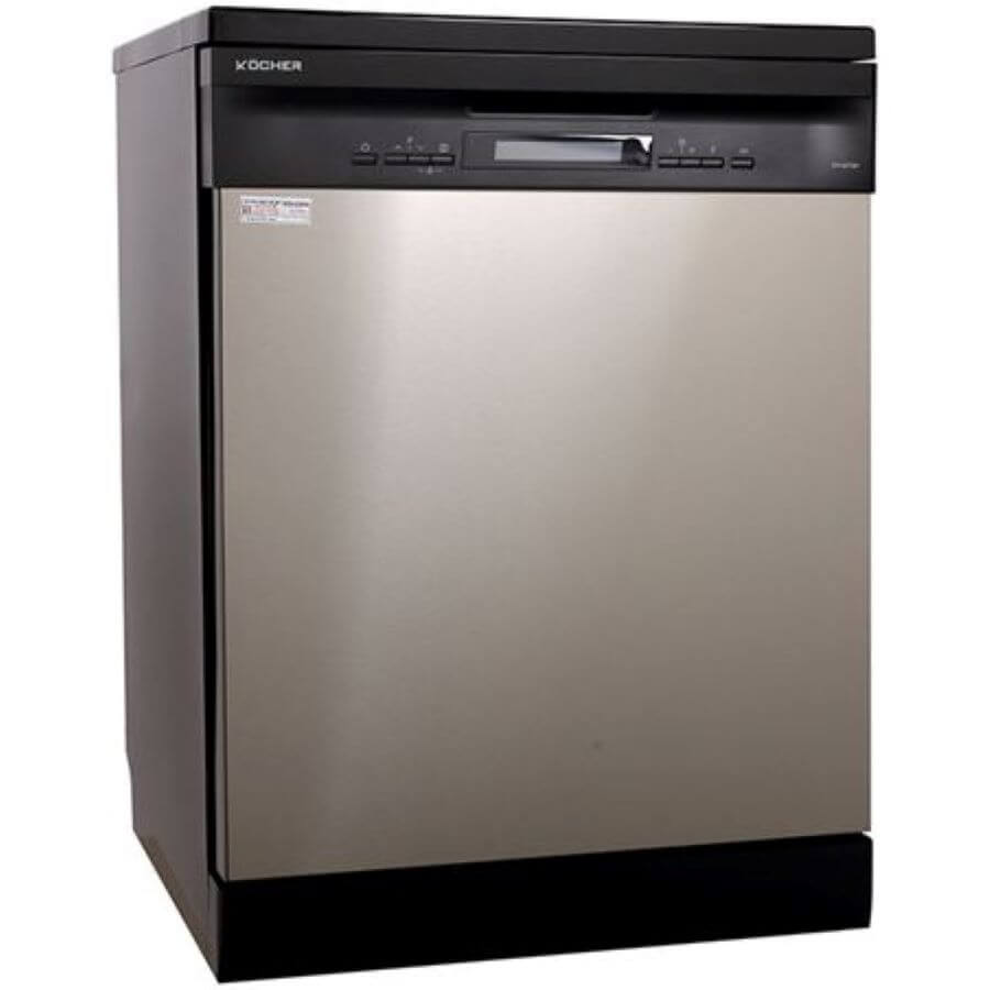 Mặt trước của máy âm tủ Kocher KDEU-8835SM với bảng điều khiển LED