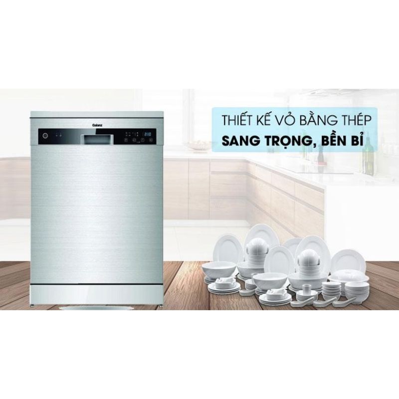 Máy rửa bát Galanz được sản xuất từ các chất liệu như thép không gỉ, nhựa ABS cao cấp