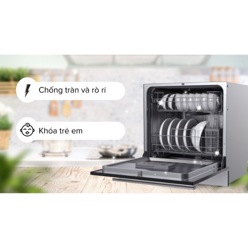 Máy được tích hợp nhiều công nghệ tiên tiến, hiện đại như hẹn giờ, khóa trẻ em