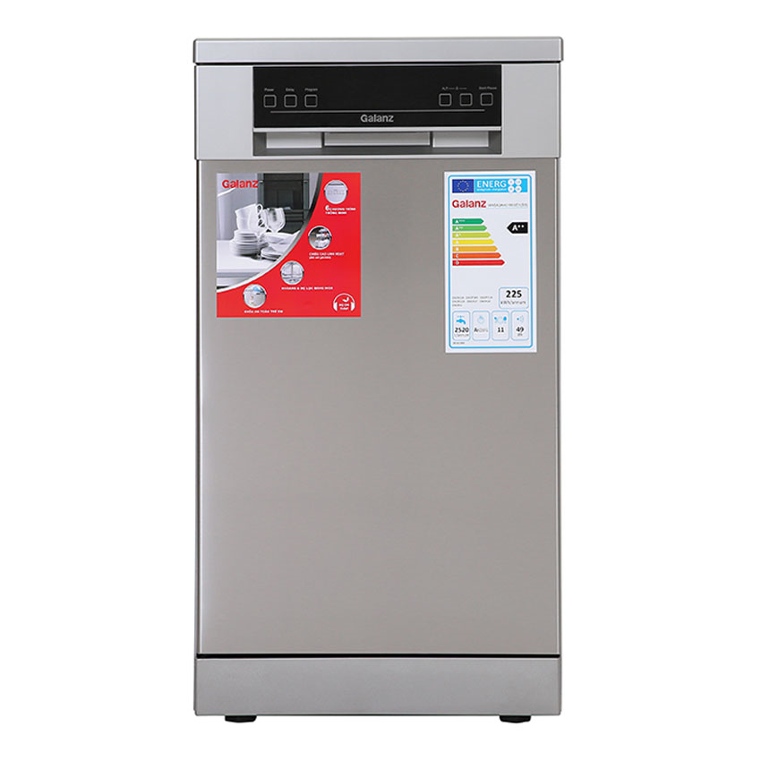Máy rửa bát Galanz W45A3A401S-0E1(SS) có thiết kế nhỏ gọn giúp tiết kiệm không gian và linh hoạt trong việc bố trí