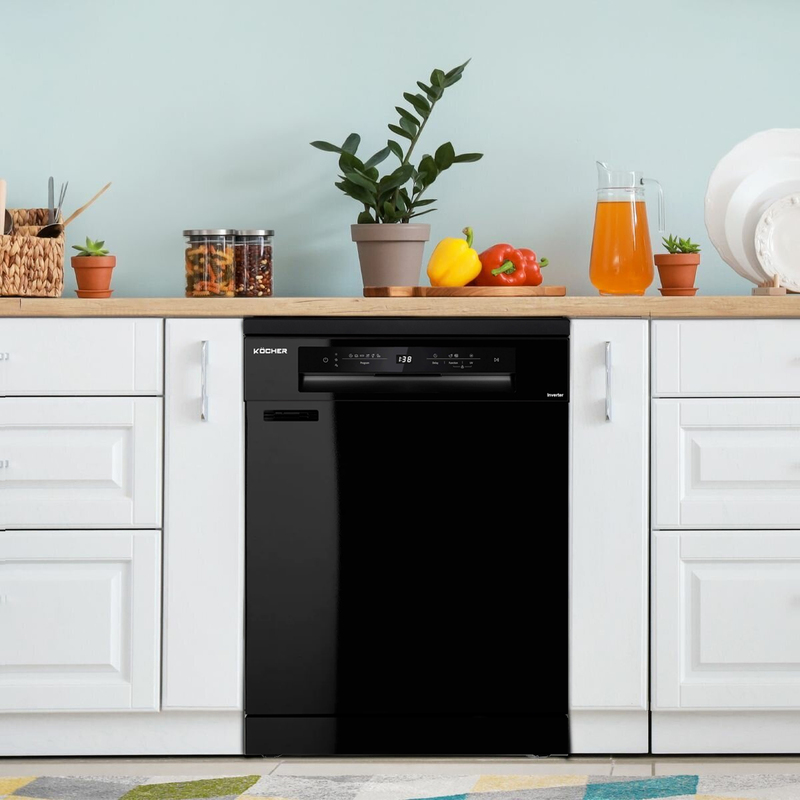 Mặt trước máy rửa bát Kocher KDEU-8828BL SERIES 7 có bảng điều khiển dễ sử dụng