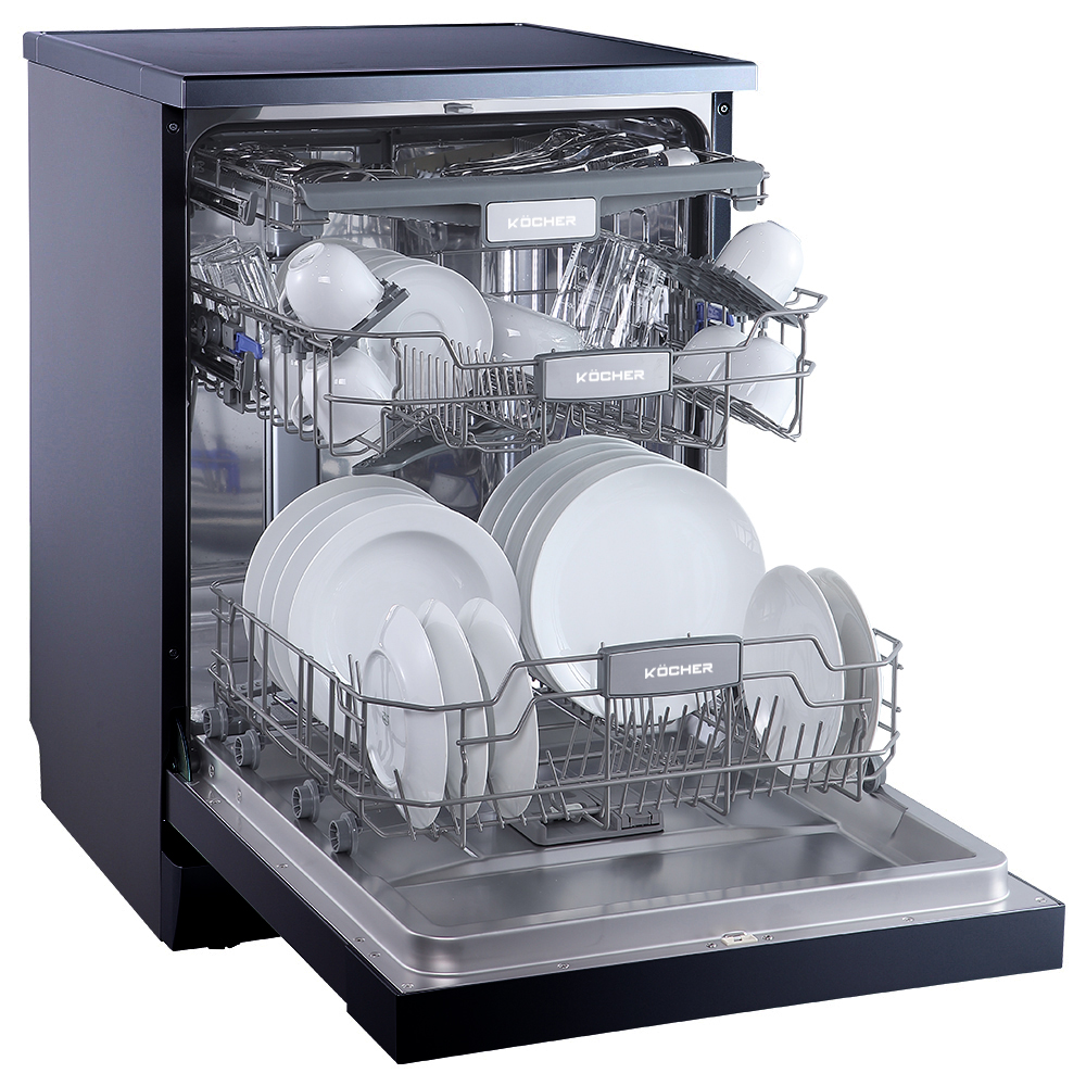 Máy rửa bát Kocher KDEU-8828BL SERIES 7 với khoang rửa rộng và sức chưa lớn