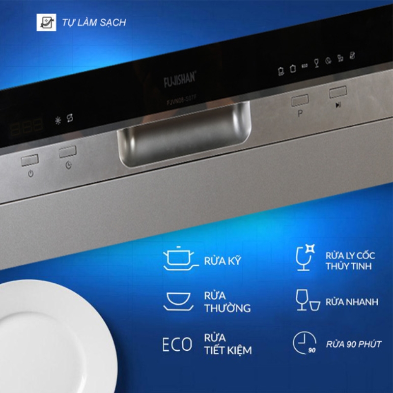 Máy rửa bát Âm Tủ/Độc Lập Fujishan FJVN08-S07F 8 Bộ