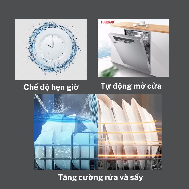 Máy rửa bát Độc Lập Fujishan FJVN12–S06TF 12 Bộ