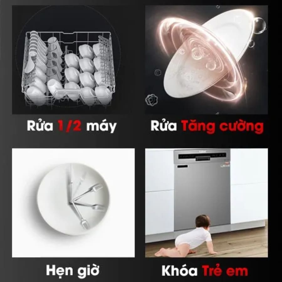 Máy rửa bát Độc Lập Fujishan FJVN12-S06TFS 13 Bộ