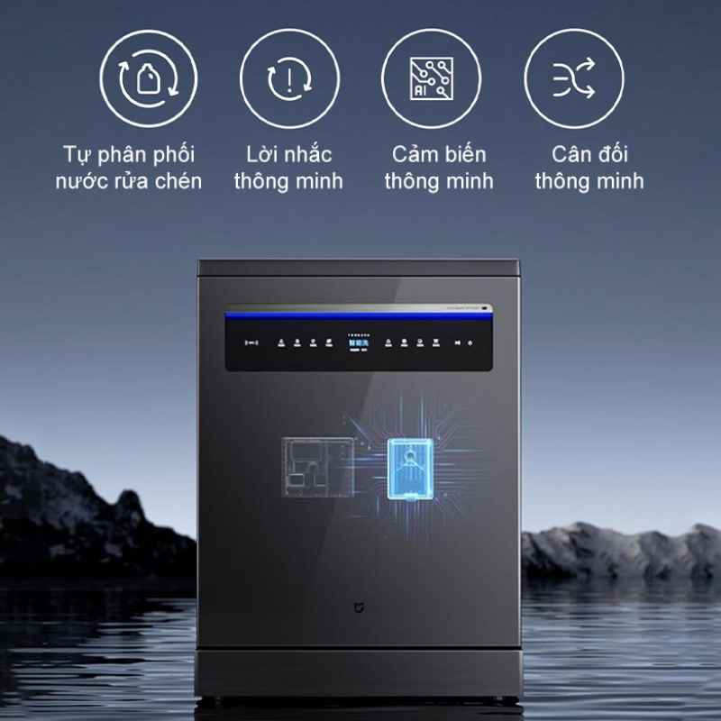 Máy Rửa Chén Âm Tủ Xiaomi Mijia P1 16 bộ