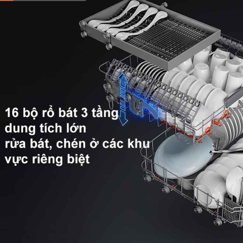 Máy Rửa Chén Âm Tủ Xiaomi Mijia P1 16 bộ