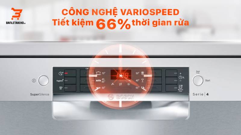 bảng điều khiển của các dòng máy rửa bát Bosch