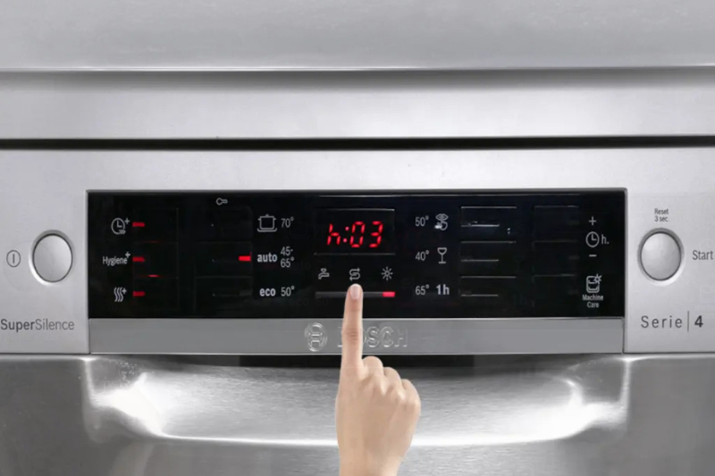 cài đặt muối, bóng trên máy rửa bát Bosch Serie 2, 4, 6, 8 4