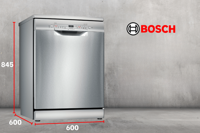 cài đặt muối, bóng trên máy rửa bát Bosch Serie 2, 4, 6, 8 5