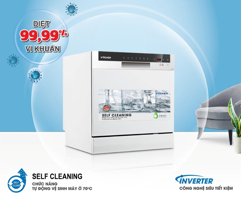 công nghệ máy rửa bát