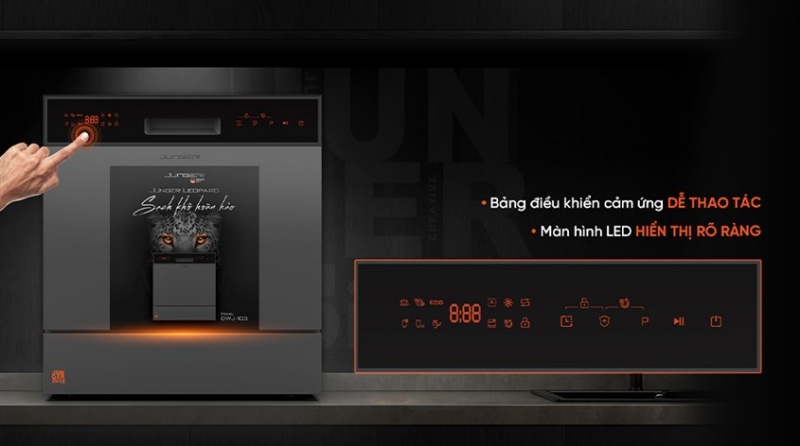 Đánh giá chi tiết máy rửa bát Junger Leopard DWJ-103 7