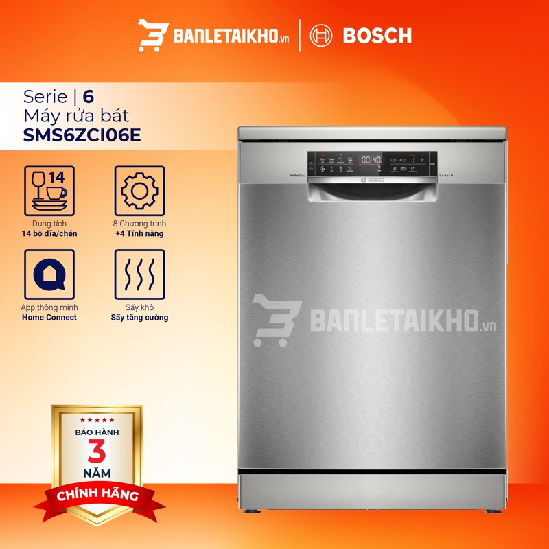 Máy rửa bát Bosch Serie 6 bán chạy nhất