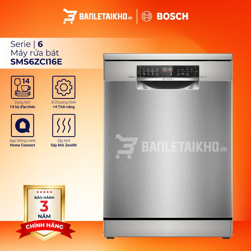 Máy rửa bát Bosch Serie 6 bán chạy nhất