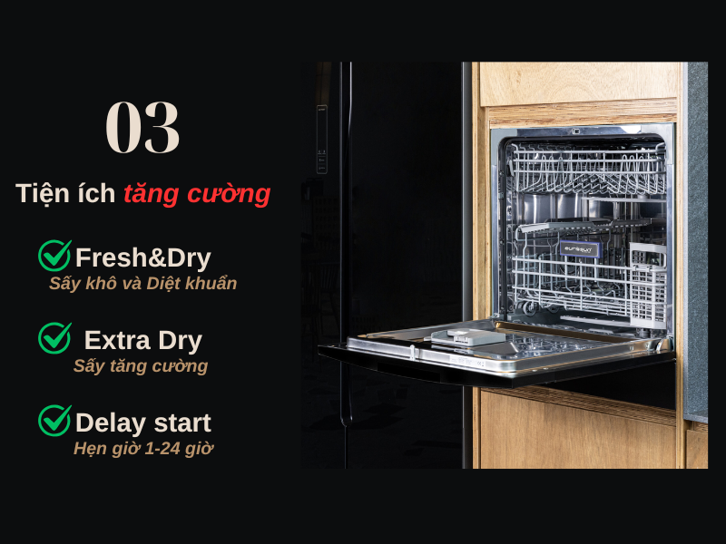máy rửa chén bát Eurosun SMS60E08EB