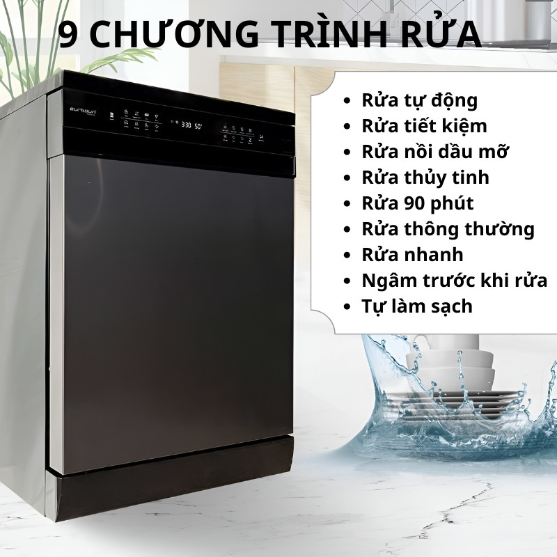 máy rửa bát Eurosun SMS81EU19ES