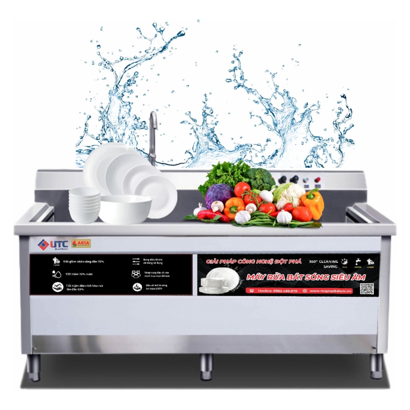 Máy rửa bát siêu âm UTC - 1000HS