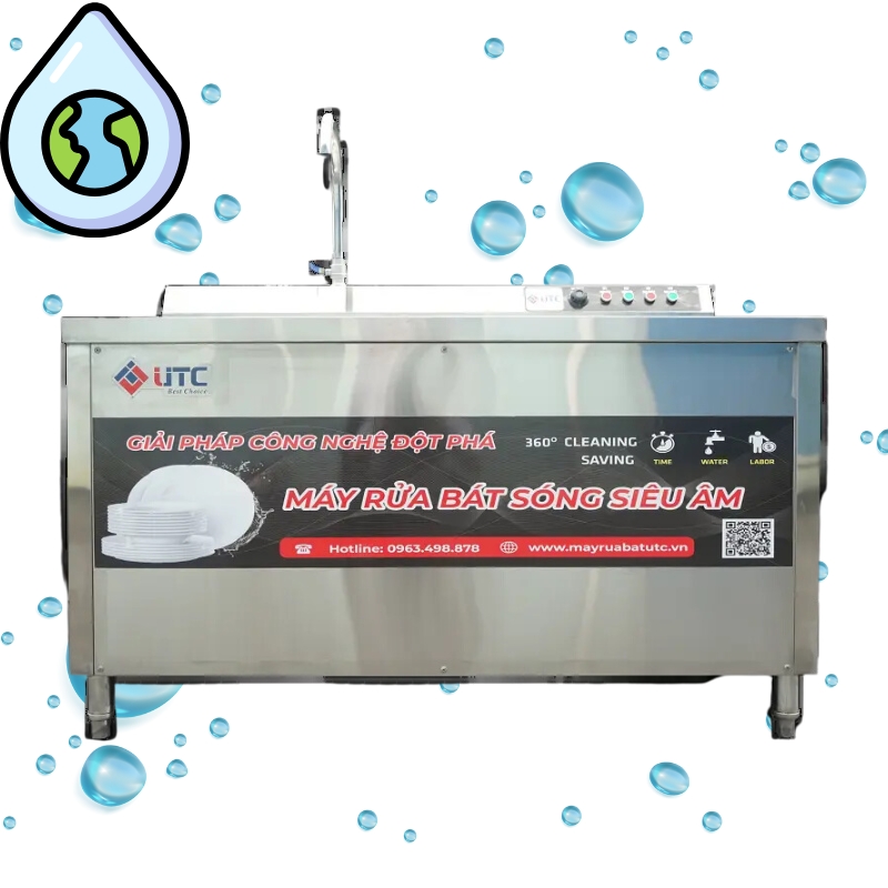Máy rửa bát siêu âm UTC - 1200HS