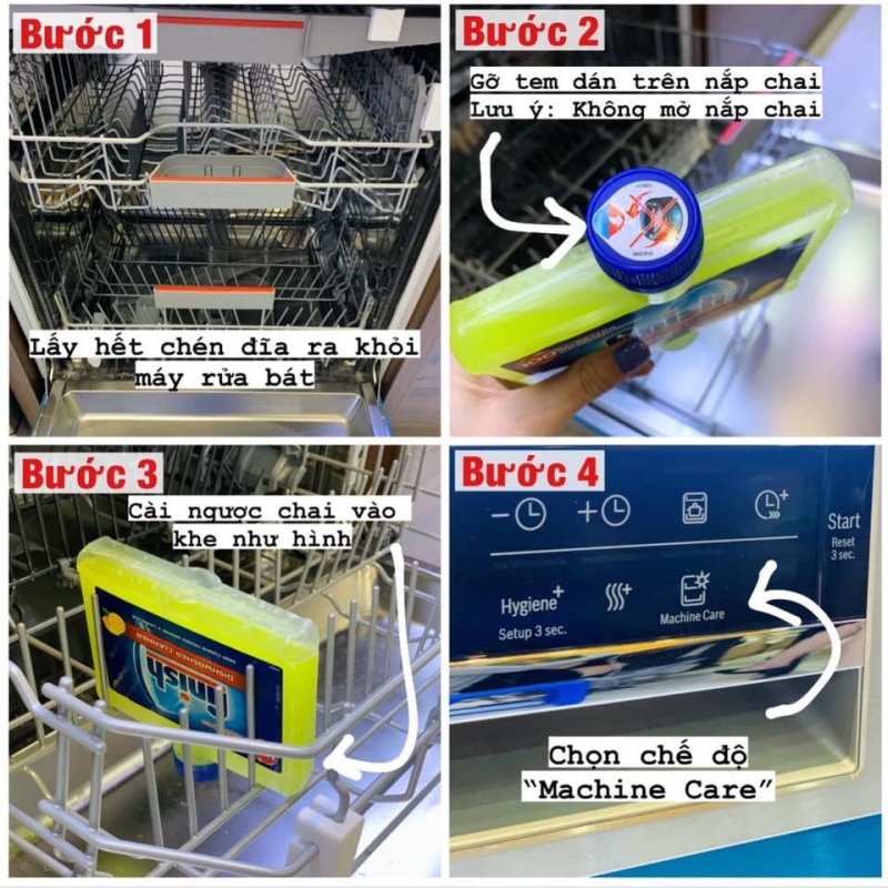 bảo dưỡng máy rửa bát 12 bộ