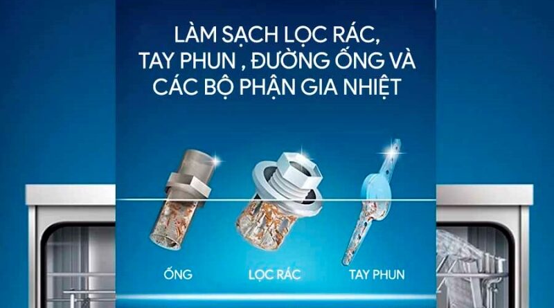 bảo dưỡng máy rửa bát 13 bộ