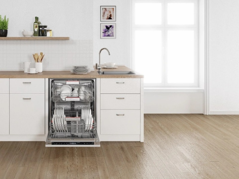 Vệ sinh giá đựng bát dĩa của máy rửa bát 15 bộ