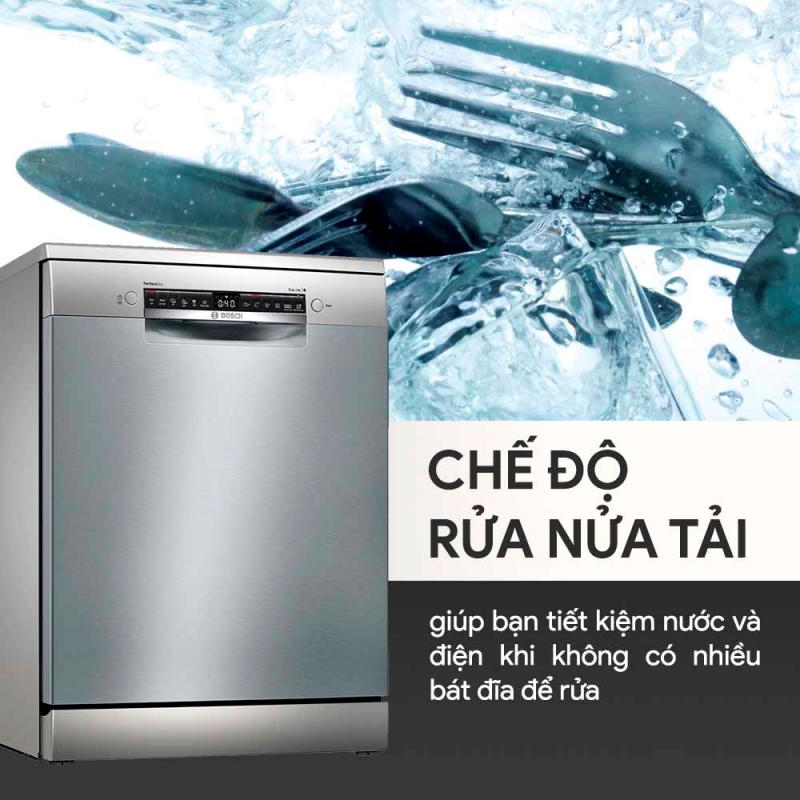 chế độ rửa nửa tải của máy rửa bát