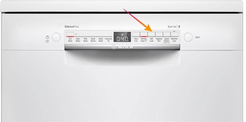 chế độ rửa nửa tải của máy rửa bát