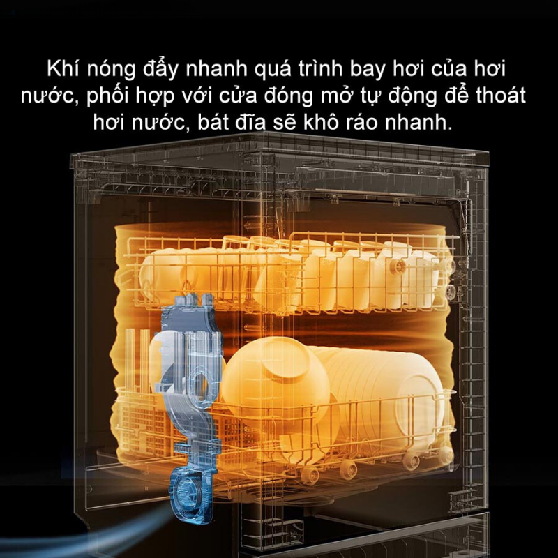Chức năng sấy khô của máy rửa bát