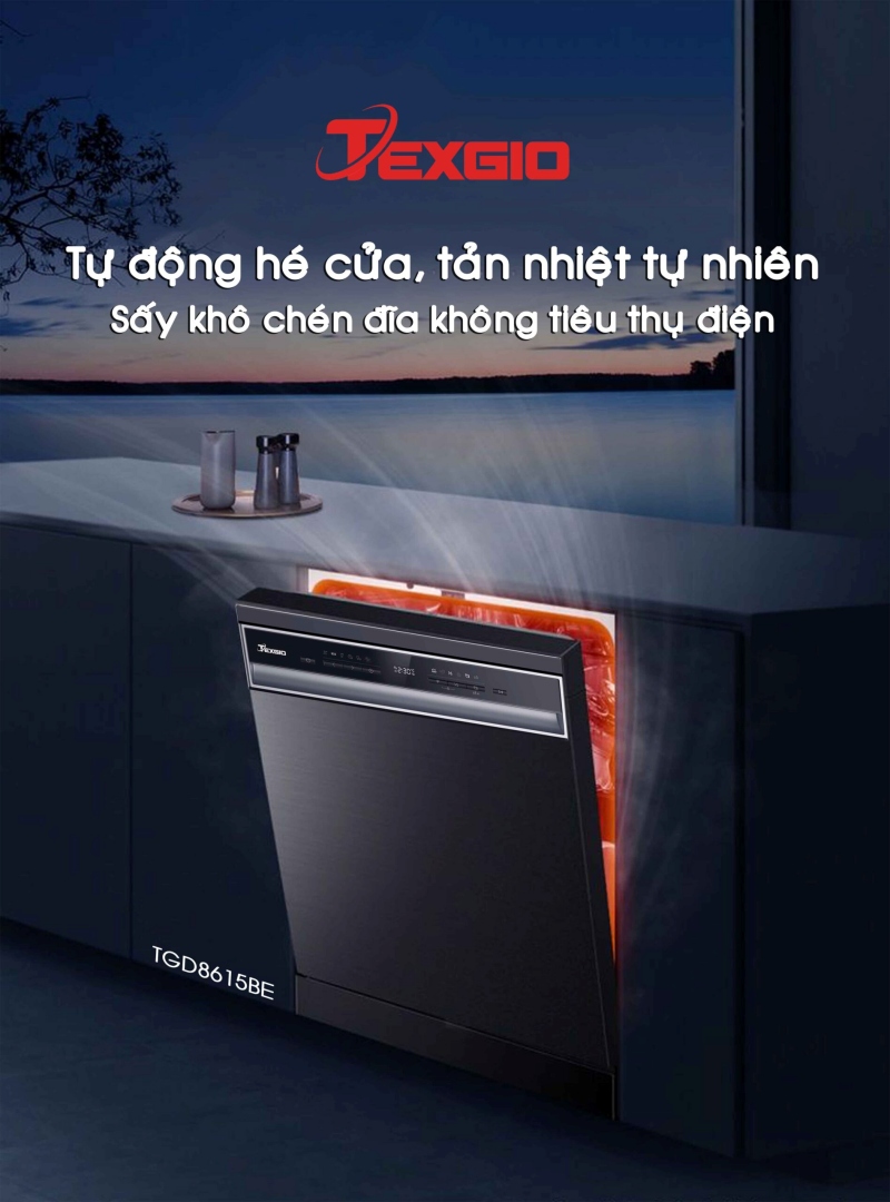 Chức năng sấy khô của máy rửa bát