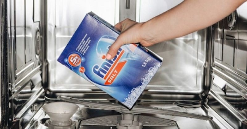 hướng dẫn thêm muối cho máy rửa chén
