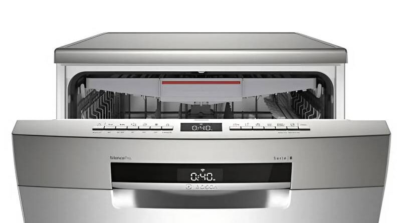 máy rửa bát Bosch có sấy Zeolith và tự động hé cửa