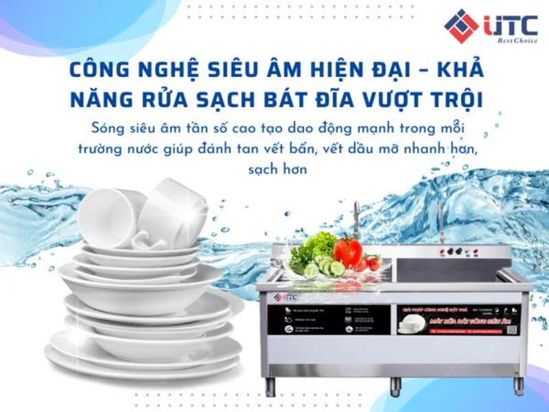 Máy rửa bát siêu âm UTC-1500HD