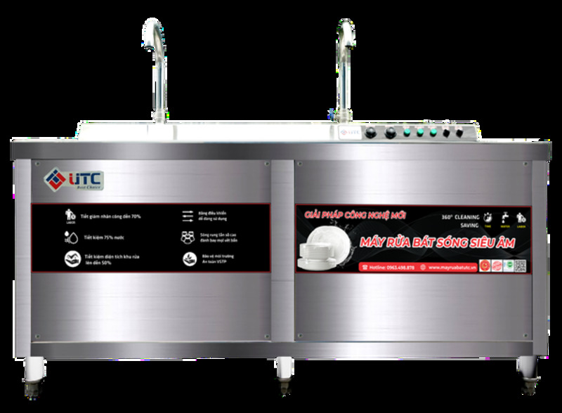 Máy rửa bát siêu âm UTC-1500HD
