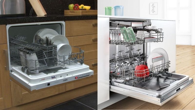 Các loại máy rửa chén mini phù hợp cho căn hộ nhỏ