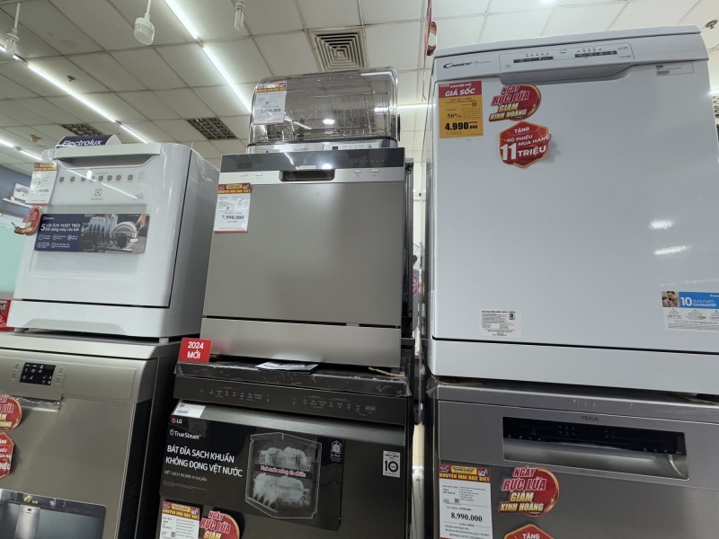 Các loại máy rửa bát mini