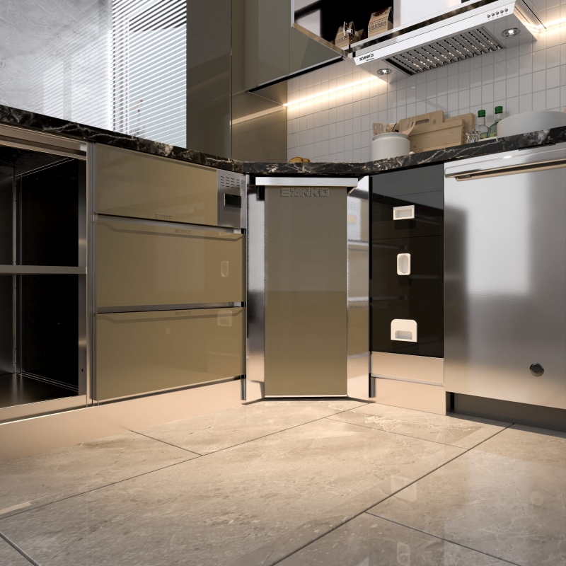 tủ bếp có máy rửa bát