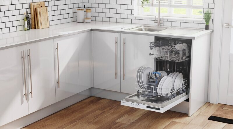 tủ bếp có máy rửa bát