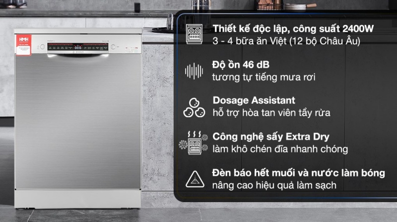 máy rửa chén độ ồn thấp