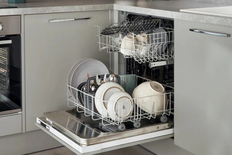 máy rửa chén không tan xà phòng